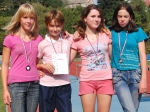 Bára Zatloukalová, Lucka Zlatníková, Katka Skopalíková a Vendula Natherová